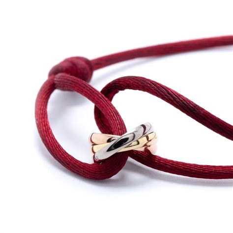 Cartier trinity silk cord bracelet